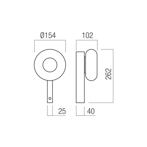 Redo Fali lámpa 01-4561 ETHOS
