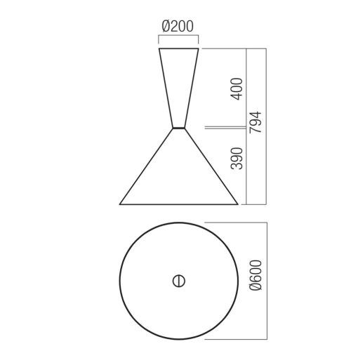 Redo Mennyezeti lámpa 01-4578 KONOS