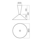 Redo Mennyezeti lámpa 01-4581 KONOS