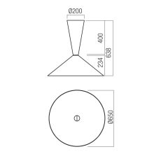 Redo Mennyezeti lámpa 01-4583 KONOS