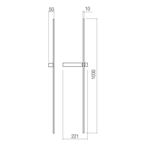 Redo Fali lámpa 01-4675 TANGENT