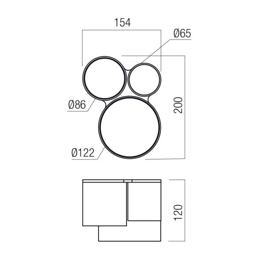 Redo Mennyezeti lámpa 01-4704 HERA