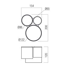 Redo Mennyezeti lámpa 01-4706 HERA