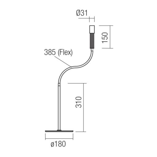 Redo Asztali lámpa 01-4719 DRILL