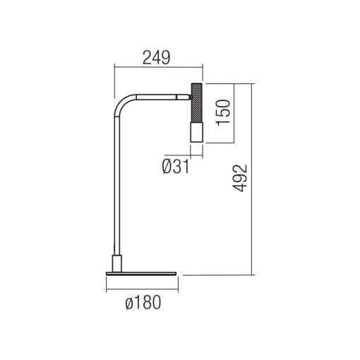 Redo Asztali lámpa 01-4727 DRILL