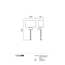 Redo Fali lámpa 01-679CH WH ENJOY