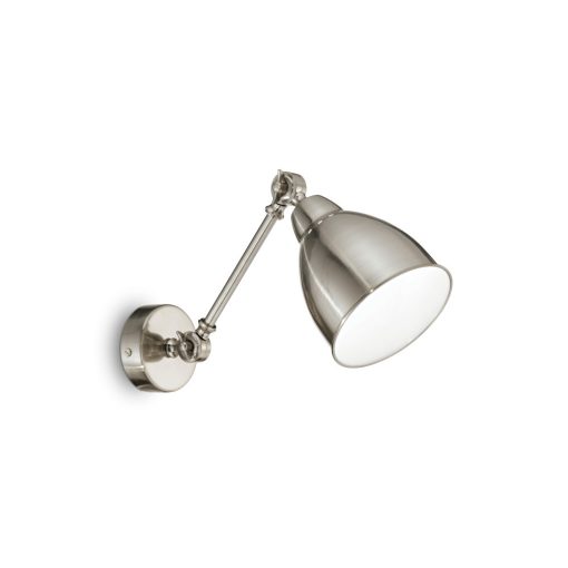 Ideal Lux Fali lámpa NEWTON AP1 NICKEL 016399