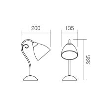 Redo SML Asztali lámpa 02-577 KATIA