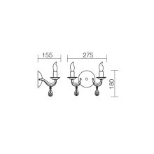 Redo SML Fali lámpa 02-710 FABIOLA