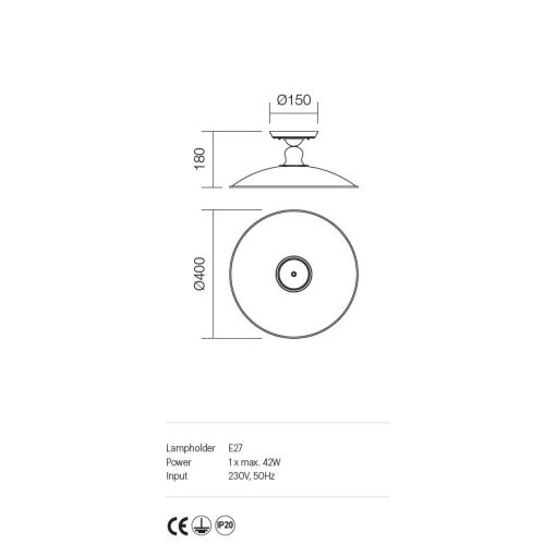 Incanti Mennyezeti lámpa 02-757 LENA
