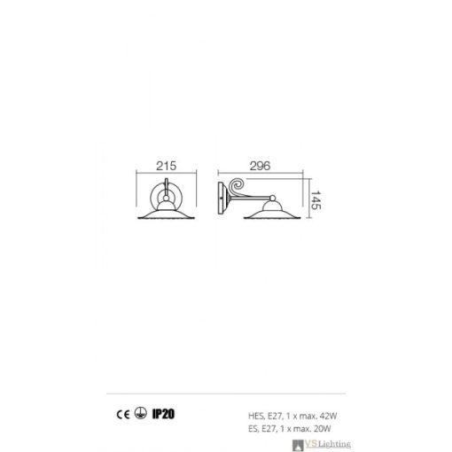 Incanti Fali lámpa 02-800-CF21 LEA