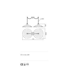 Incanti Függeszték 02-804-CC36 LEA