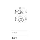 Incanti Fali lámpa 02-901-CC20 LEA