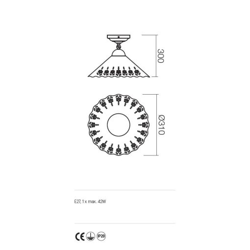 Incanti Mennyezeti lámpa 02-902-CT31 LEA