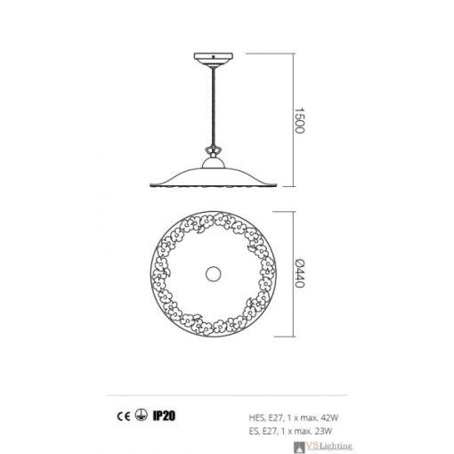 Incanti Függeszték 02-903-CF40 LEA