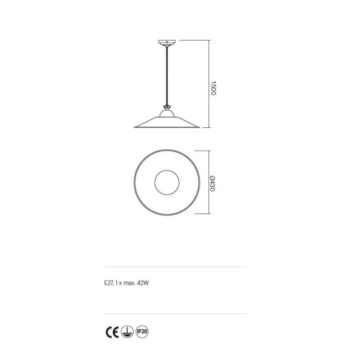 Incanti Függeszték 02-903-M43BR LEA