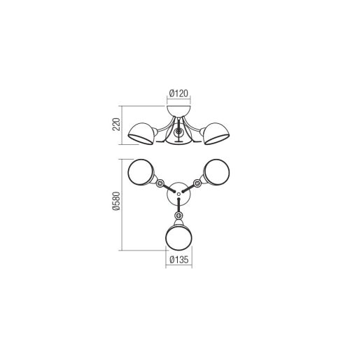 Redo Mennyezeti lámpa 02-966 SILMA