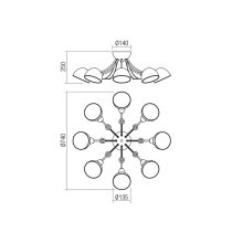 Redo Mennyezeti lámpa 02-968 SILMA