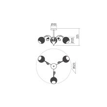 Redo Mennyezeti lámpa 02-970 ASPERA