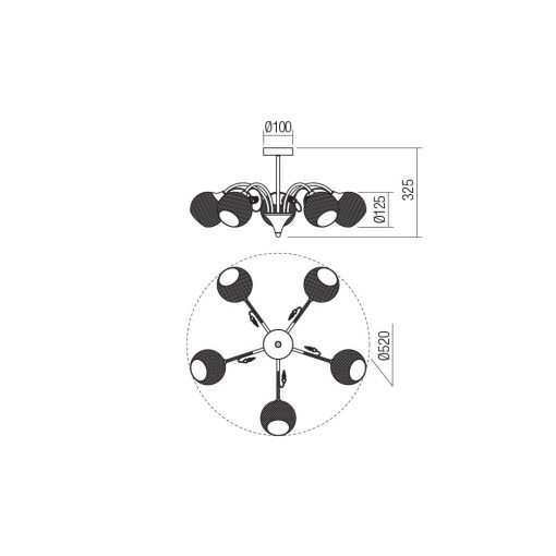 Redo Mennyezeti lámpa 02-971 ASPERA