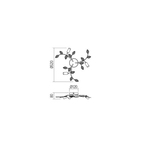 Redo Mennyezeti lámpa 02-979 TIARA