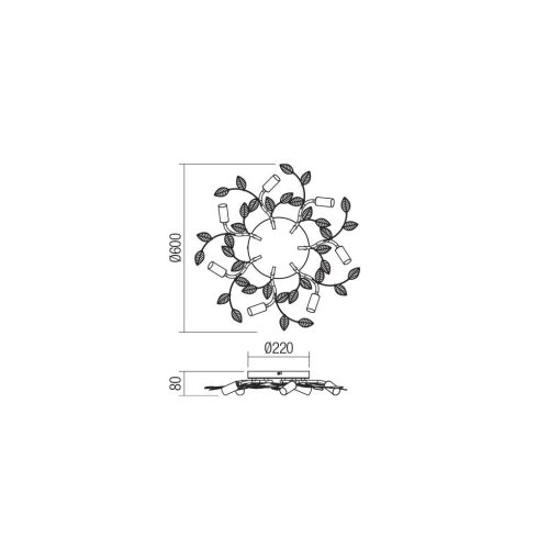 Redo Mennyezeti lámpa 02-981 TIARA