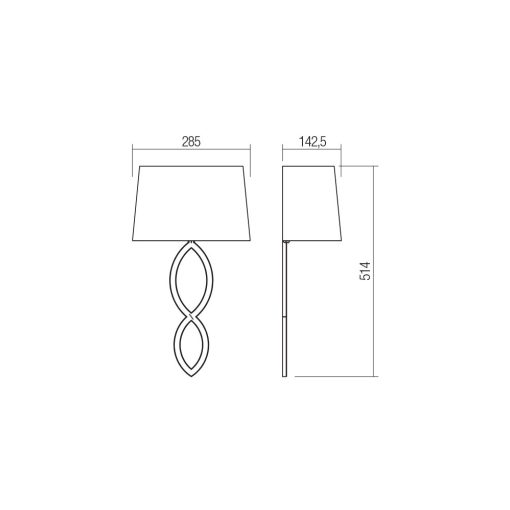 Redo Fali lámpa 02-985 SIDRA