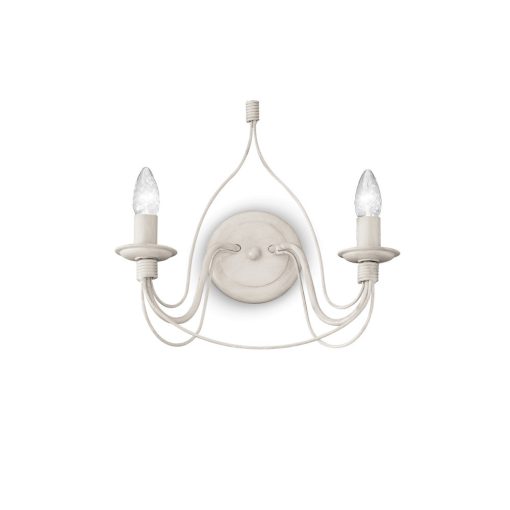 Ideal Lux Fali lámpa CORTE AP2 BIANCO ANTICO 028460