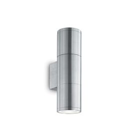   Ideal Lux Kültéri fali lámpa GUN AP2 SMALL ALLUMINIO 033013