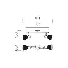 Redo SML Fali lámpa 04-404 RUGIADA