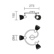 Redo SML Mennyezeti lámpa 04-405 RUGIADA