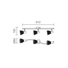 Redo SML Mennyezeti lámpa 04-406 RUGIADA