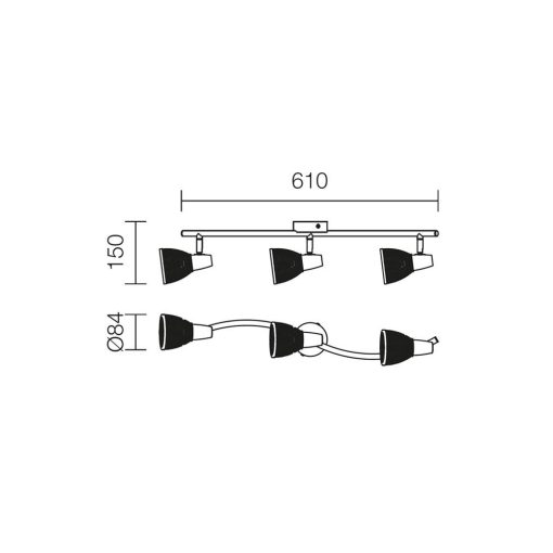 Redo SML Mennyezeti lámpa 04-406 RUGIADA