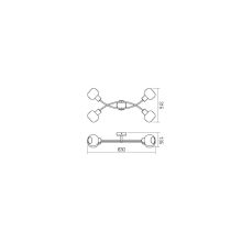 Redo SML Mennyezeti lámpa 04-486 AMBER