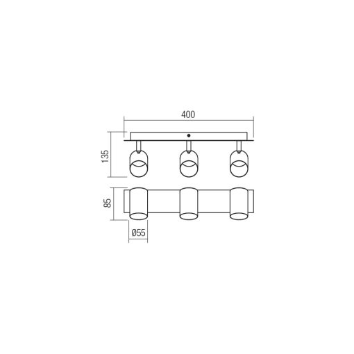 Redo Mennyezeti lámpa 04-539 CRIUS