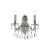 Ideal Lux Fali lámpa GIOCONDA AP2 ARGENTO 044910