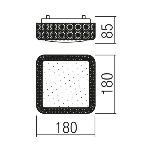 Redo SML Mennyezeti lámpa 05-844 TETRIS