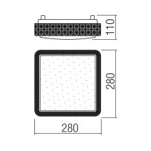 Redo SML Mennyezeti lámpa 05-845 TETRIS