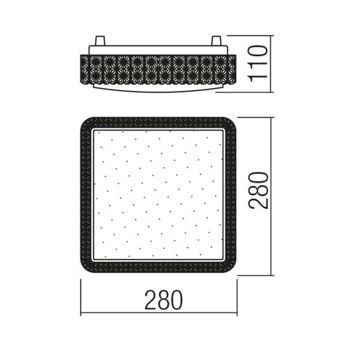 Redo SML Mennyezeti lámpa 05-845 TETRIS