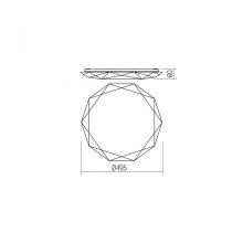 Redo SML Mennyezeti lámpa 05-855 EMERALD