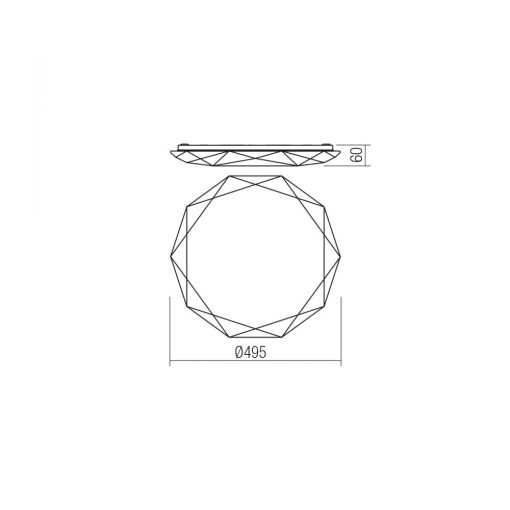 Redo SML Mennyezeti lámpa 05-855 EMERALD