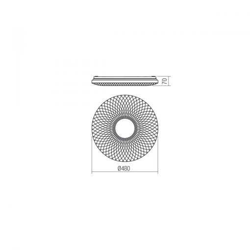 Redo SML Mennyezeti lámpa 05-857 FLORA