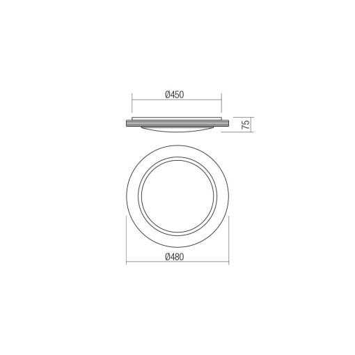 Redo Mennyezeti lámpa 05-917 ANDES