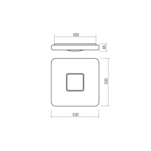 Redo Mennyezeti lámpa 05-918 AZUL