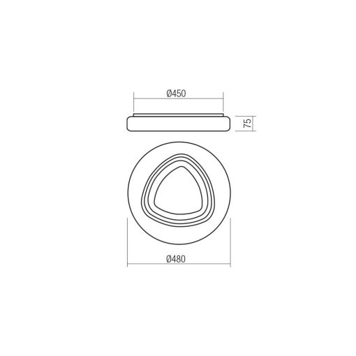 Redo Mennyezeti lámpa 05-919 GALAX