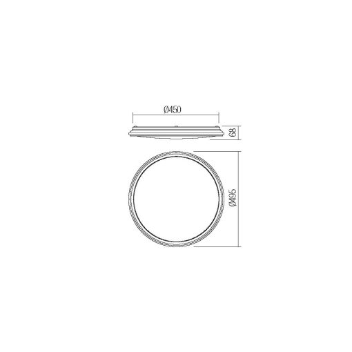 Redo Mennyezeti lámpa 05-924 OPTIC