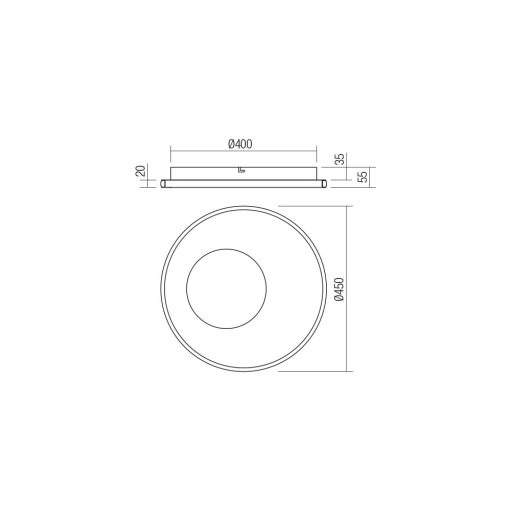Redo Mennyezeti lámpa 05-959 SINTESI
