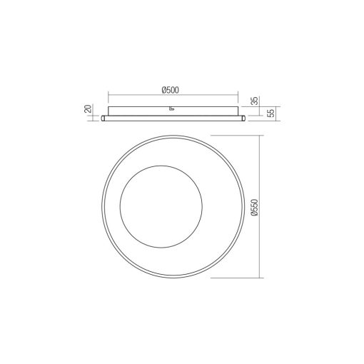 Redo Mennyezeti lámpa 05-960 SINTESI