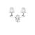 Ideal Lux Fali lámpa PEGASO AP2 BIANCO 059211