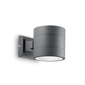   Ideal Lux Kültéri fali lámpa SNIF ROUND AP1 ANTRACITE 061467